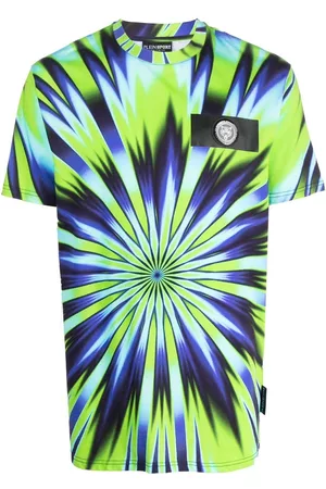 Philipp Plein Camiseta con motivo tie-dye y manga corta