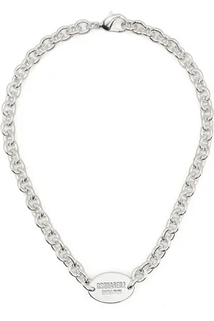 Dsquared2 Collar con cadena y placa