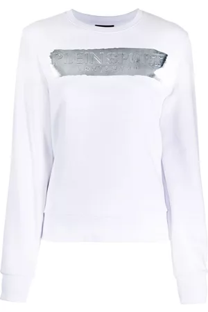 Philipp Plein Sudadera con logo metalizado