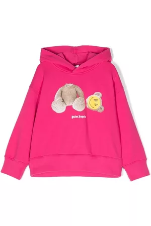 Palm Angels Sudadera con capucha y oso estampado
