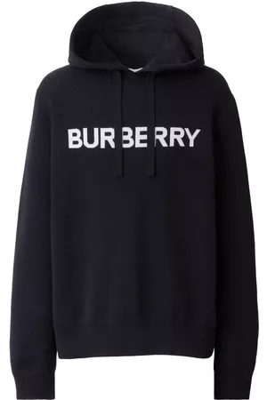 Burberry Sudadera con capucha y logo en intarsia