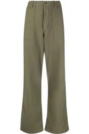 R13 Pantalones anchos de talle bajo