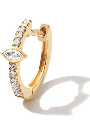 JACQUIE AICHE Aros en oro amarillo de 14kt con diamantes
