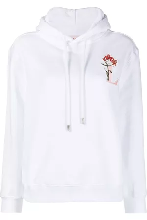 Lanvin Sudadera con capucha y logo bordado