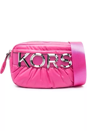 Michael Kors Bandolera con placa del logo