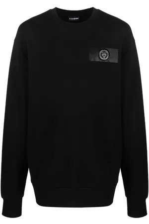 Philipp Plein Sudadera con parche del logo y cuello redondo