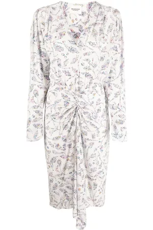 Marant Etoile Vestido midi Danalia cruzado