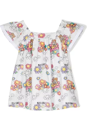 Moschino Vestido con motivo Teddy Bear