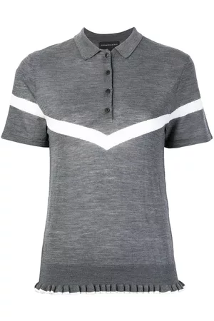 Cashmere In Love Polo de punto con ribete de volantes