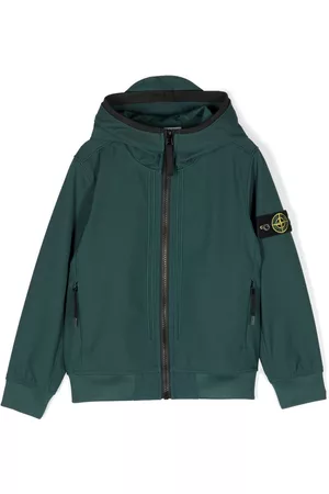 Stone Island Chaqueta con capucha y parche del logo
