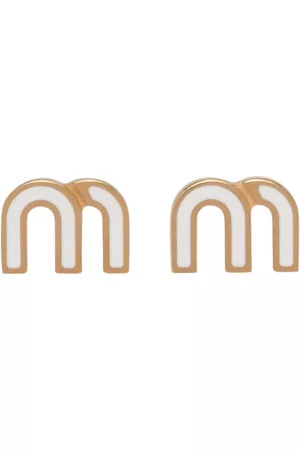 Miu Miu Pendientes con placa del logo