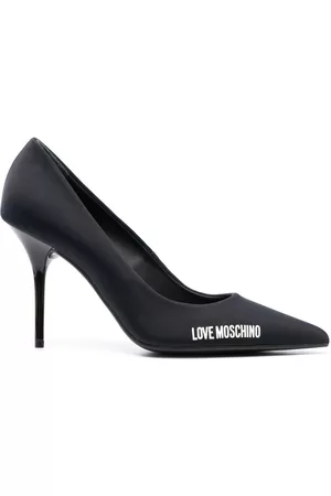 Moschino Zapatos de tacón con logo estampado