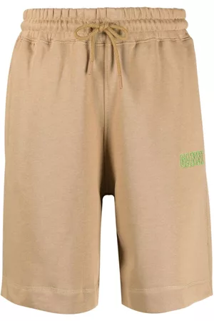 Ganni Pantalones cortos de chándal con logo bordado