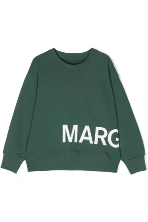 Maison Margiela Sudadera con logo estampado y cuello redondo