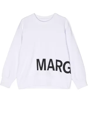 Maison Margiela Sudadera con logo estampado y cuello redondo