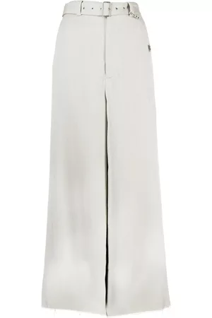 Maison Mihara Yasuhiro Pantalones anchos con cinturón