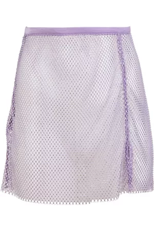 FLEUR DU MAL Minifalda de malla con apliques