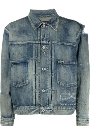 NEIGHBORHOOD Chaqueta vaquera con efecto envejecido