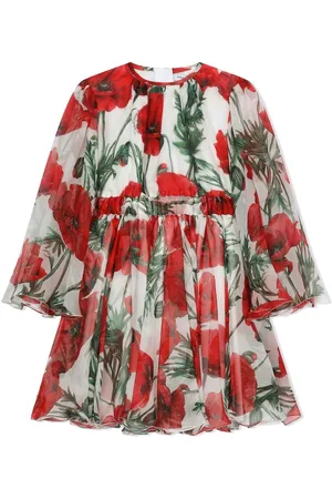Dolce & Gabbana Vestido con estampado de amapolas