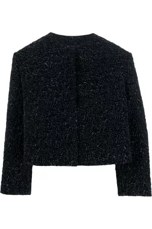 Dior Chaqueta corta con diseño floral en relieve 2010