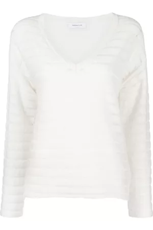 Fabiana Filippi Jersey a rayas con cuello en V