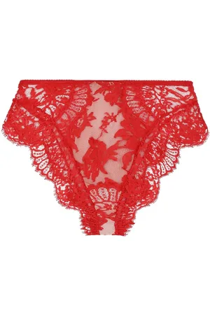 Dolce & Gabbana Bragas de encaje de talle alto