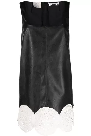 Stella McCartney Vestido corto con bordado inglés