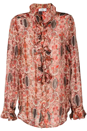 AMIR SLAMA Blusa con motivo floral