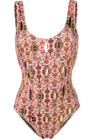 AMIR SLAMA Bañador con estampado floral