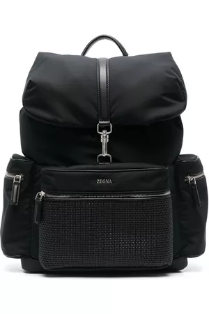 Ermenegildo Zegna Mochila con panel tejido