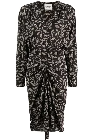 Marant Etoile Vestido midi Danalia cruzado