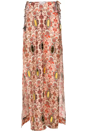AMIR SLAMA Falda con estampado floral