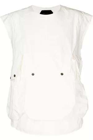 Nicolas Andreas Taralis Camisa sin mangas con bolsillo de parche