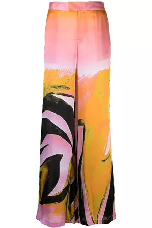 Louisa Ballou Pantalones con estampado gráfico