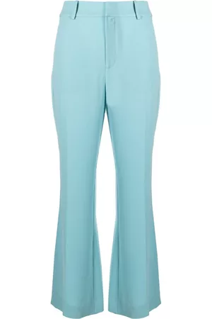 Diane von Furstenberg Pantalones acampanados con abertura en el dobladillo