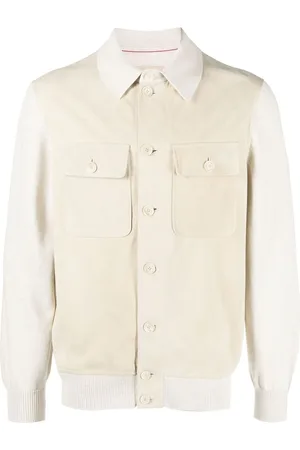 Brunello Cucinelli Sobrecamisa con diseño híbrido