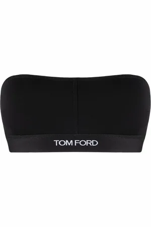 Tom Ford Sujetador tipo bandeau con logo bordado