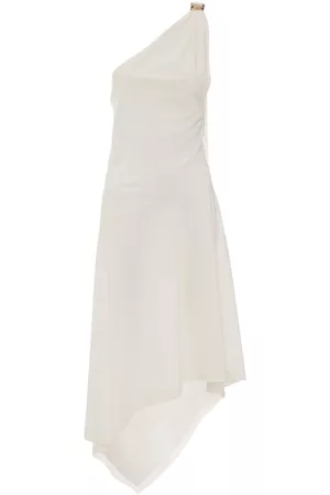 J.W.Anderson Vestido midi asimétrico con hombro descubierto