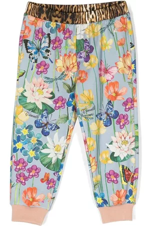 Roberto Cavalli Pantalones de chándal con motivo floral