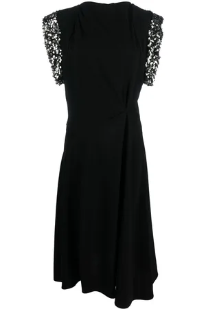 Isabel Marant Vestido Leronia midi con aplique de lentejuelas