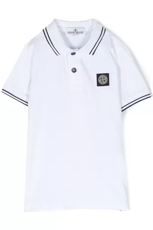 Stone Island Polo con parche Compass