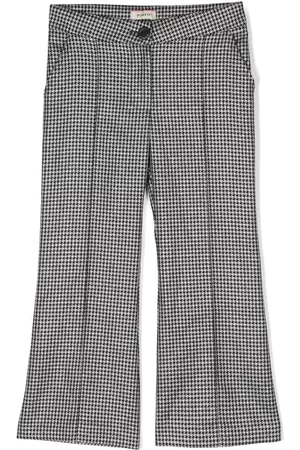 Pinko Pantalones acampanados con motivo pied de poule