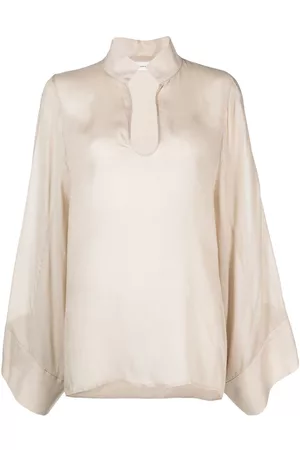By Malene Birger Blusa de manga larga con cuello redondo
