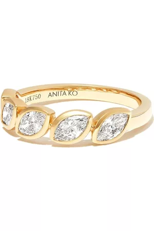 Anita Anillo eternity en oro amarillo de 18kt con diamantes