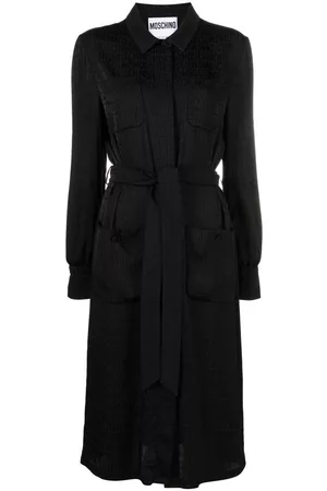 Moschino Vestido camisero con monograma