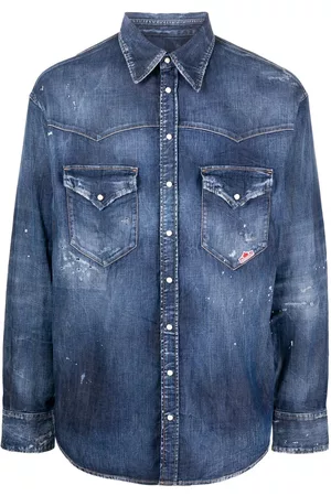 Dsquared2 Camisa vaquera con parche del logo