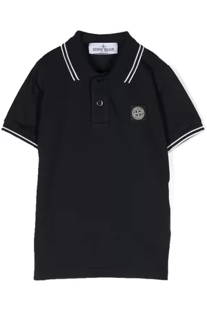 Stone Island Polo con parche Compass