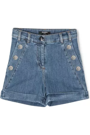 Balmain Bermudas vaqueras con doble botonadura