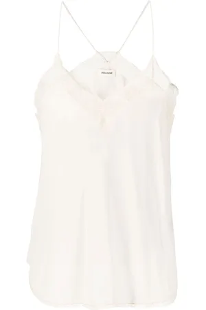 Zadig & Voltaire Camiseta de tirantes con ribete de encaje
