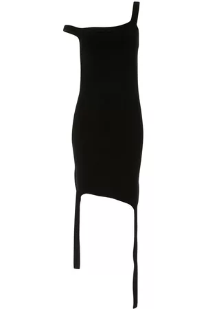 J.W.Anderson Vestido corto asimétrico con punto fino